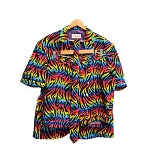 Opposuits Wild Rainbow 3 Pc‎ Men's Summer Suit - Size Jacket: 48 Shorts: 48